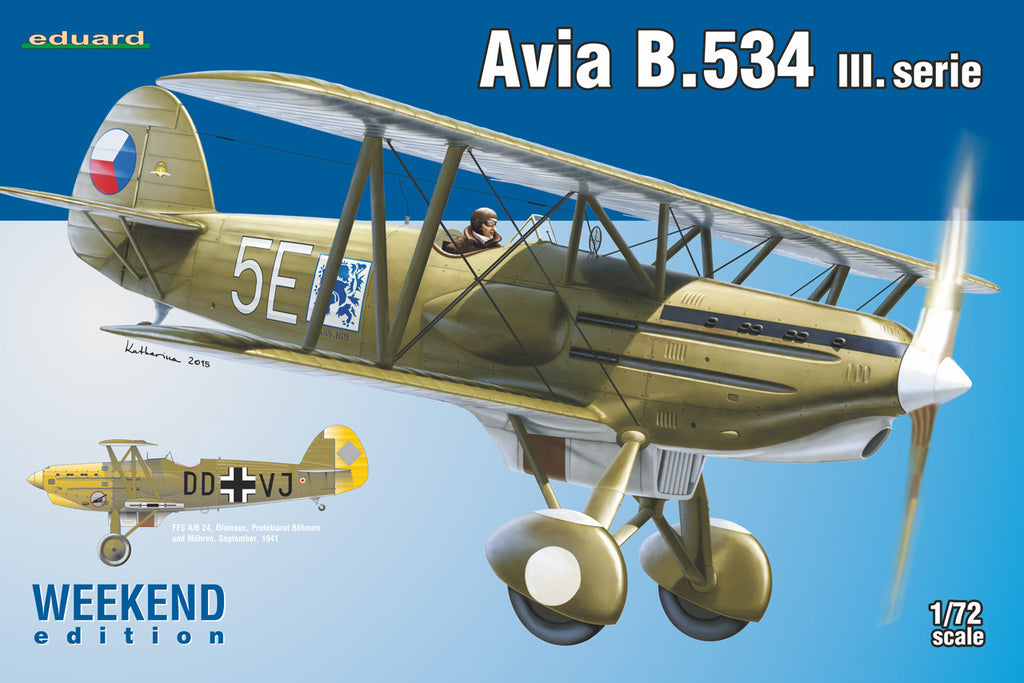 Eduard Aircraft 1/72 Avia B534 III Serie Aircraft Wkd Edition Kit