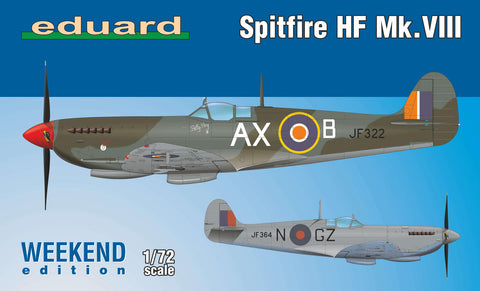 Eduard Aircraft 1/72 Spitfire HF Mk VIII Aircraft Wkd Edition Kit