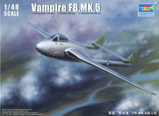 Trumpeter Aircraft 1/48 Vampire FB Mk 5 British Fighter Kit