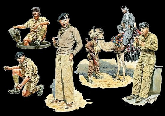 Master Box Ltd 1/35 Commonwealth AFV Crew w/Camel (6) Kit