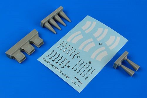 Aerobonus Details 1/72 Flightline Traffic Cones (4) Kit