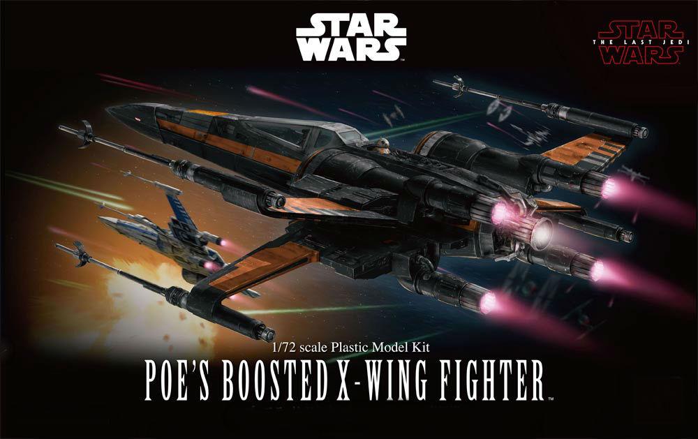 Bandai 1/72 Star Wars The Last Jedi: Poe's Boosted X-Wing Kit