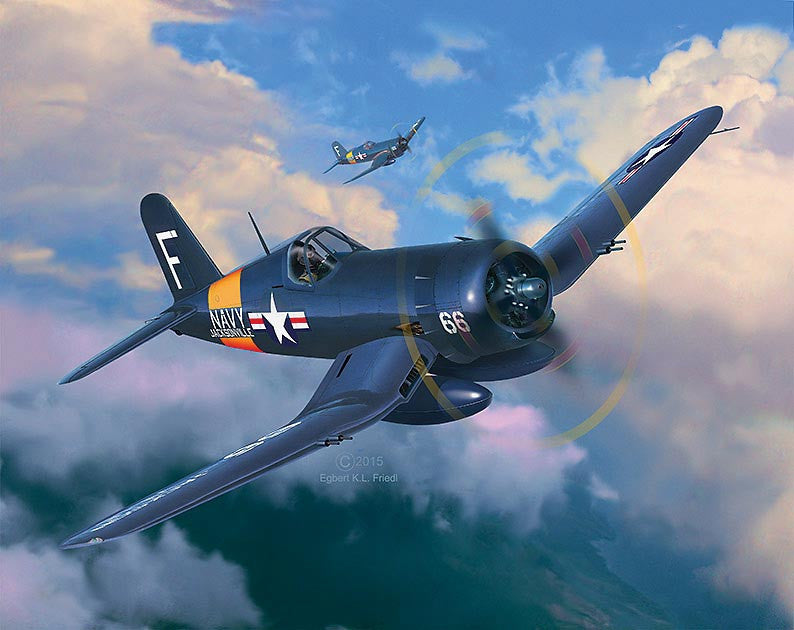 Revell Germany Aircraft 1/72 F4U4 Corsair US Fighter/Bomber Kit