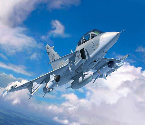 Revell Germany Aircraft 1/72 Saab JAS39D Gripen Twin Seater Aircraft Kit