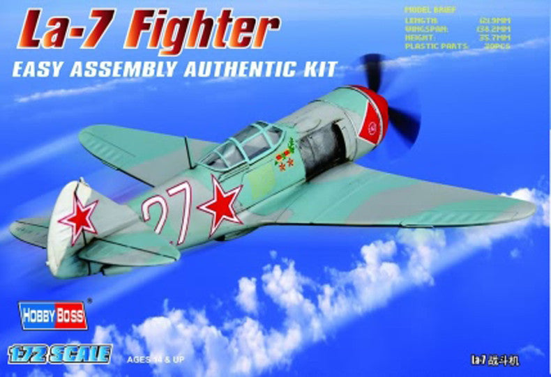 Hobby Boss Aircraft 1/72 Russian La-7 Fighter Kit