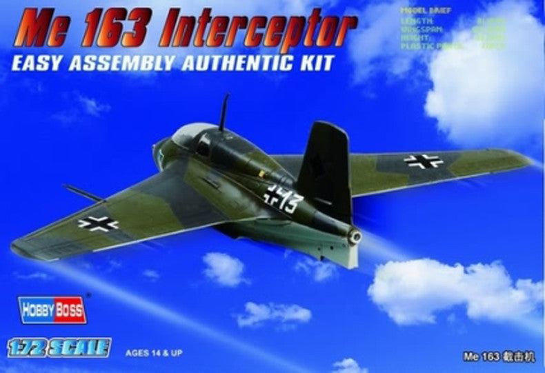 Hobby Boss Aircraft 1/72 Messerschmitt Me-163 Kit