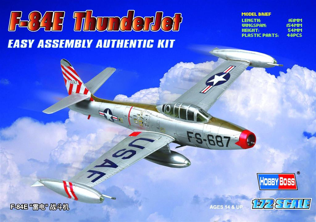 Hobby Boss Aircraft 1/72 F-84E Thunderjet Kit