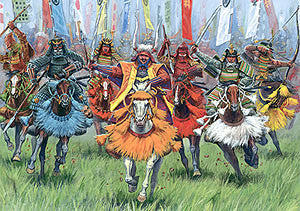 Zvezda Military 1/72 Samurai Warriors Cavalry XVI-XVII AD (17 Mtd) Figure Set