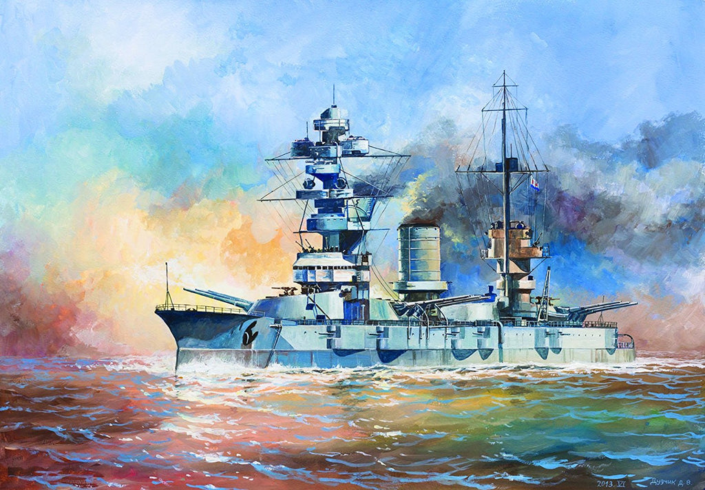 Zvezda Ships 1/350 Soviet Marat Battleship Kit