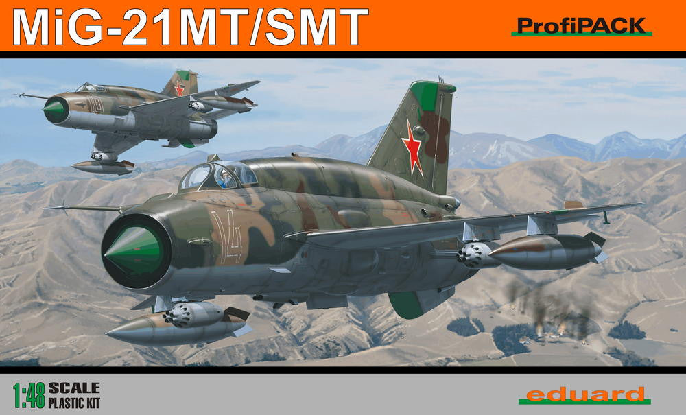 Eduard Aircraft 1/48 MiG21 SMT Fighter Profi-Pack Kit