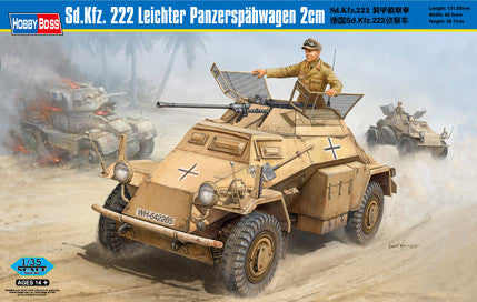 Hobby Boss Military 1/35 Sd.Kfz.222 Lt Panzerspahwagen Kit