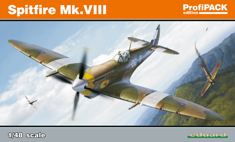 Eduard Aircraft 1/48 Spitfire Mk VIII Fighter Profi-Pack (Re-Issue) Kit