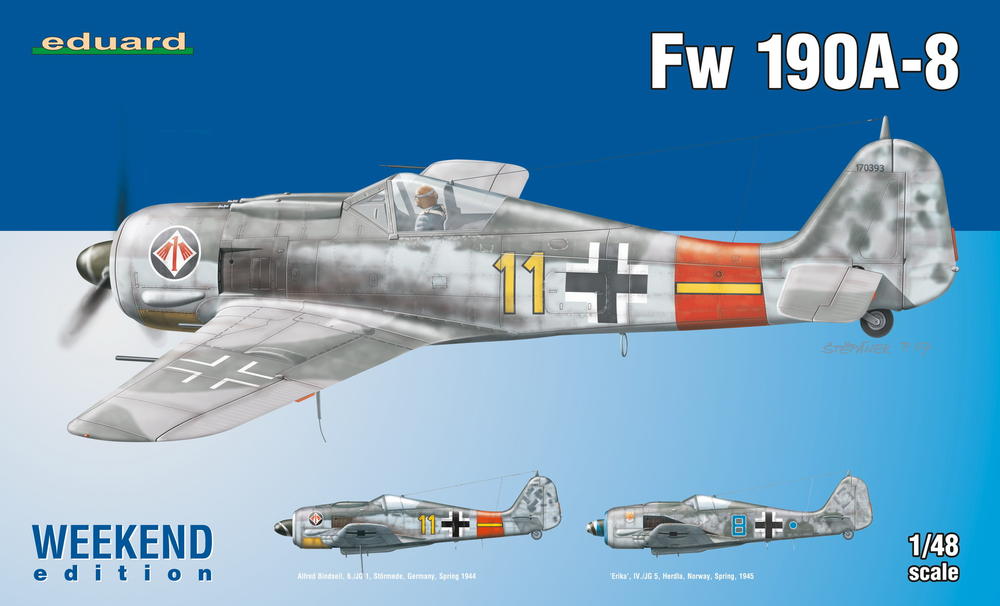 Eduard Aircraft 1/48 Fw190A8 Fighter Wkd Edition Kit