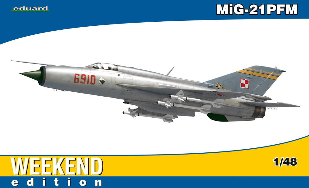 Eduard Aircraft 1/48 MiG21PFM Fighter Wkd Edition Kit