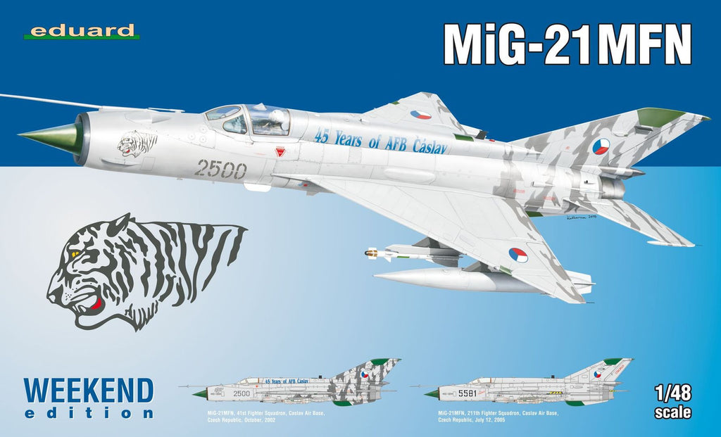 Eduard Aircraft 1/48 MiG21MFN Fighter Wkd Edition Kit