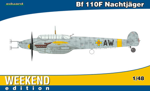 Eduard Aircraft 1/48 Bf110F Nachtjager Fighter Wkd. Edition Kit