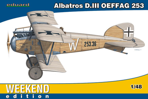 Eduard Aircraft 1/48 Albatros D III OEFFAG 253 BiPlane Wkd Edition Plastic Kit