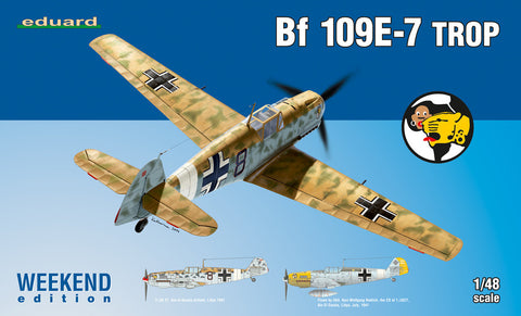 Eduard Aircraft 1/48 Bf109E7 Trop Fighter Wkd Edition Kit