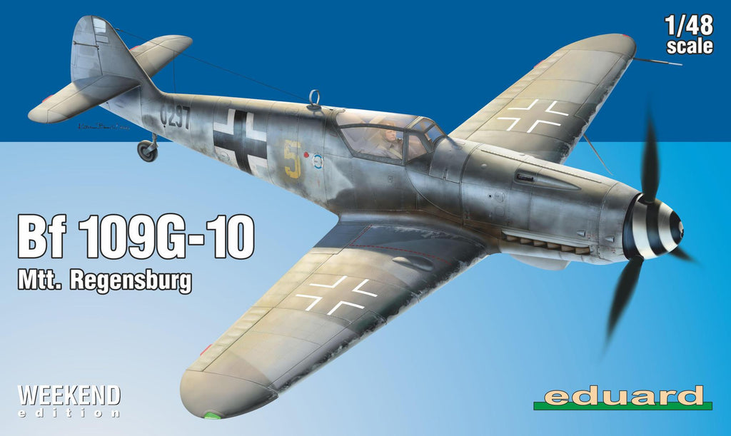 Eduard Aircraft 1/48 Bf109G10 Mtt. Regensburg WWII German Fighter Weekend Edition Kit