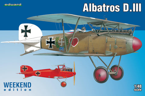Eduard Aircraft 1/48 Albatros D III Biplane Weekend Edition Kit
