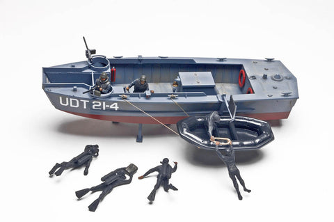 Revell-Monogram Ships 1/35 U.D.T. Boat with Frogmen Plastic Model Kit