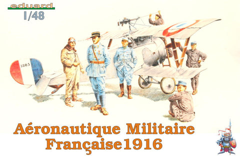 Eduard Aircraft 1/48 Aeronautique Militaire Francaise Figures 1916 Kit