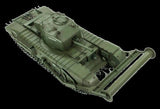 AFV Club Military 1/35 Churchill TLC (Tank Landing Craft) Type A Tank w/Carpet Laying Devices Kit