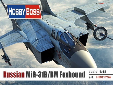 Hobby Boss Aircraft 1/48 Russian MIG-31B/BM Foxhound Kit