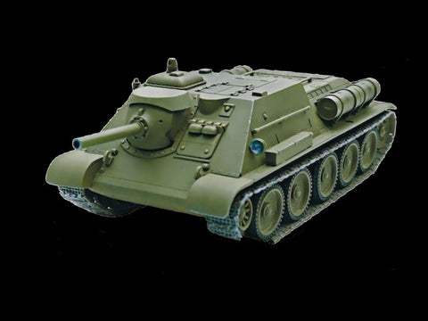 Unimodel Military 1/72 WWII T34/76 Soviet Tank w/Su122 Self-Propelled Gun Kit