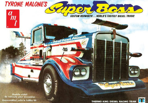 AMT Model Cars 1/25 Tyrone Malone Kenworth Super Boss Drag Truck Kit