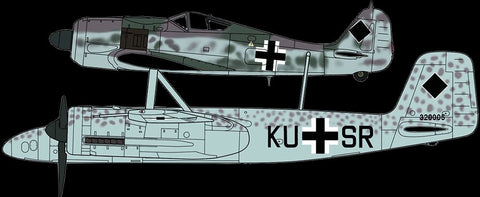 Hasegawa Aircraft 1/72 Ta154A1 Mosquito & Fw190A8 Mistel Fighters (2 Kits)
