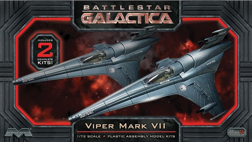 Moebius Models Sci-Fi 1/72 Battlestar Galactica: Viper Mk VII Fighter (2 Models) Kit