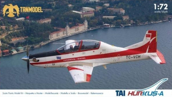 Tanmodel Aircraft 1/72 Tai Hurkus-A 2-Seater Low-Wing Experimental Turboprop Aircraft Kit