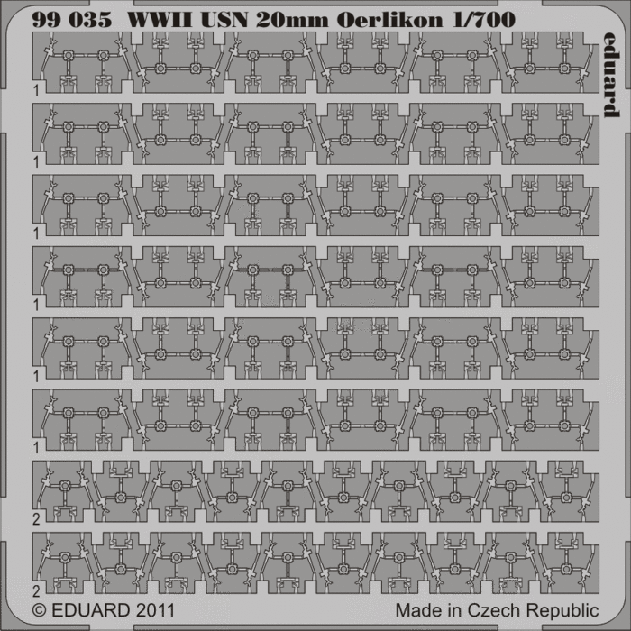 Eduard Details 1/700 Ship- USN 20mm Oerlikon WWII