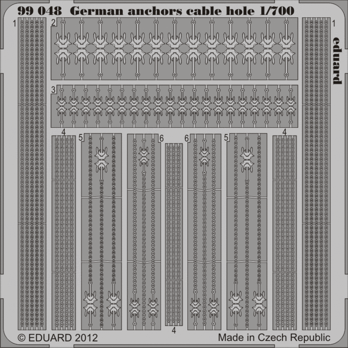 Eduard Details 1/700 Ship- German Anchors