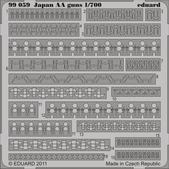 Eduard Details 1/700 Ship- IJN AA Guns