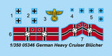Trumpeter Ship Models 1/350 German Blucher Heavy Cruiser Kit