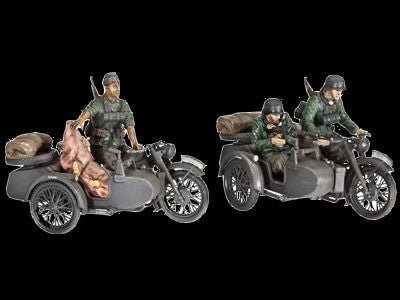 Revell Germany Military 1/35 German R12 Motorcycle w/Sidecar Kit