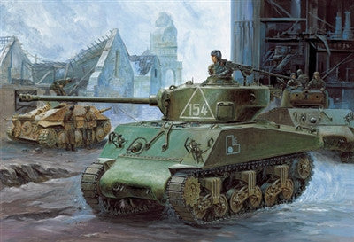 Academy Military 1/35 M4A2 Sherman Tank Russian Army Kit