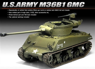 Academy Military 1/35 M36B1 GMC US Army Tank Destroyer Kit