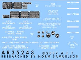 Archer Fine Transfers 1/35 DUKW Instruments, Placards & Stencils for ITA