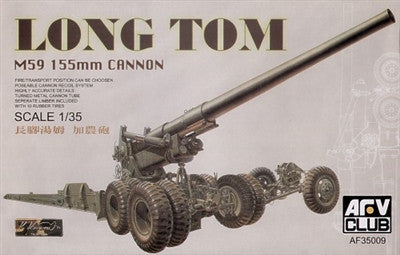 AFV Club Military 1/35 M59 155mm Long Tom Gun Kit