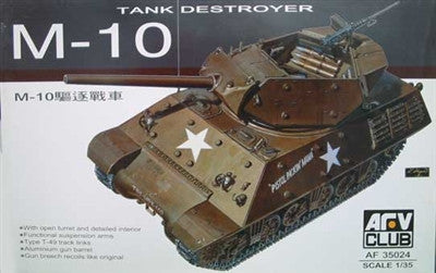 AFV Club Military 1/35 M10 Tank Destroyer Kit
