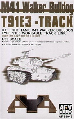 AFV Club Military 1/35 M41 Walker Bulldog T91E3 Workable Track Links Kit
