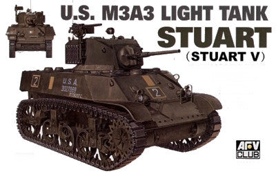 AFV Club Military 1/35 US M3A3 Stuart Light Tank Kit