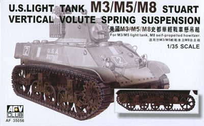 AFV Club Military 1/35 US Light Tank M3/5/8 Stuart Vertical Volute Spring Suspension Kit