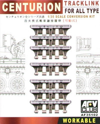 AFV Club Military 1/35 Centurion Workable Track Links for all Types Kit