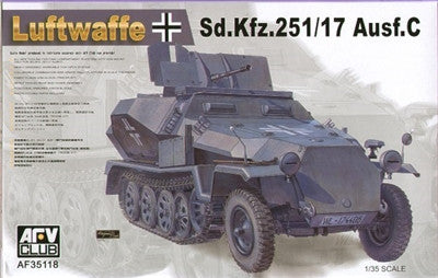 AFV Club Military 1/35 SdKfz 251/17 Ausf C Luftwaffe Halftrack Kit