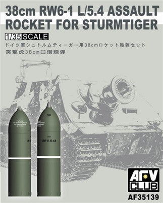 AFV Club Military 1/35 38cm RW6-1 L/5.4 Assault Rocket for Sturmtiger Kit