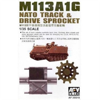 AFV Club Military 1/35 M113A1G NATO Track & Drive Sprocket Set Kit